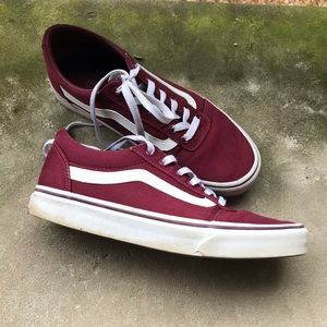 Burgundy Vans sneakers women’s